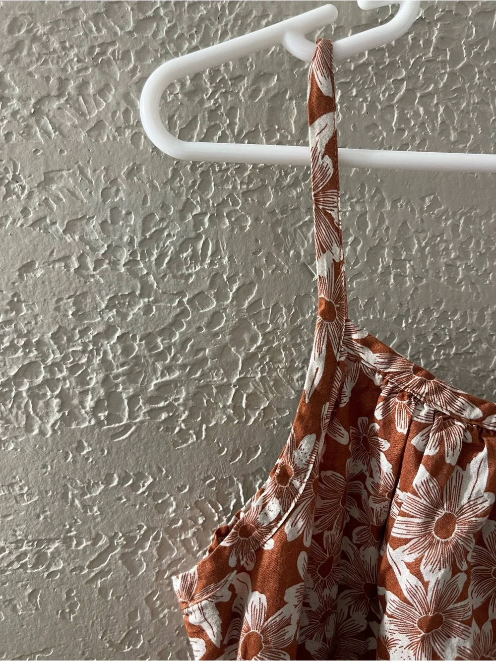GAP Kids Burnt Orange Cotton Dress with Relaxed Fit Size Medium